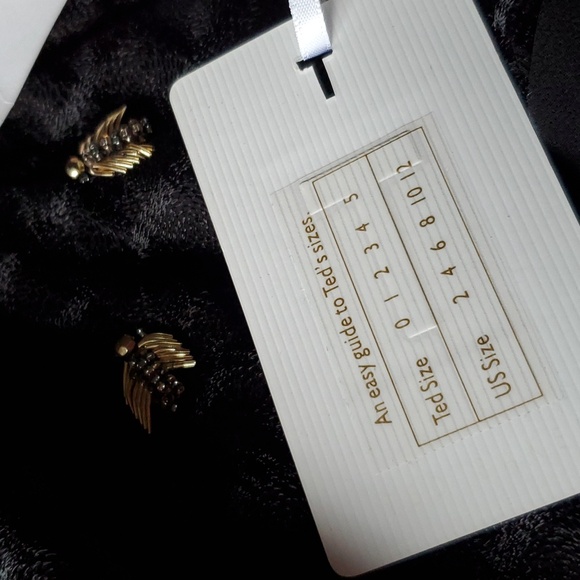 Ted Baker Black Lunaah Queen Bee Blouse - Picture 7 of 8